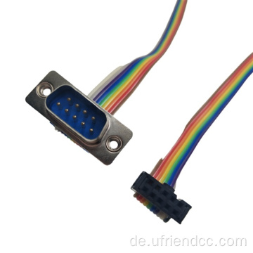 9Pin -Stecker 10Pin Regenbogen/mehrfarbiger Flachbandkabel